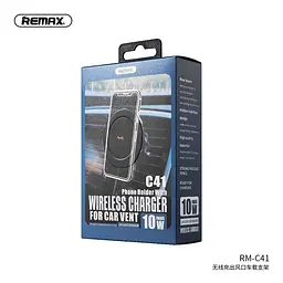 Тримач Remax With Wireless Charger air vent RM-C41 10W - мініатюра 3