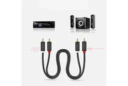 Кабель Ugreen AV104 2RCA Male to 2RCA Male Cable 2 м чорний (10518) - мініатюра 4