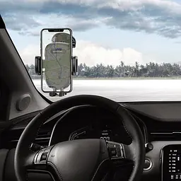 Автотримач Borofone BH37 Route push type suction cup чорний - мініатюра 2