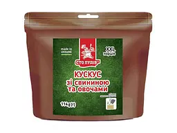 Кускус СТО ПУДІВ 114г зі свининою та овочами XXL, zip пакет