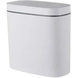 Відро для сміття сенсорне овальне Mixxus Flat-TC0109 White 9 л Білий (MI7074) 