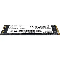 SSD накопичувач Patriot P310 1.92TB (P310P192TM28) [151758] - мініатюра 3