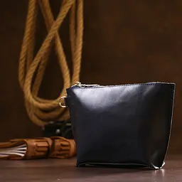 Жіноча шкіряна косметичка SHVIGEL 20х13.5х5 см acs0025802 - мініатюра 9