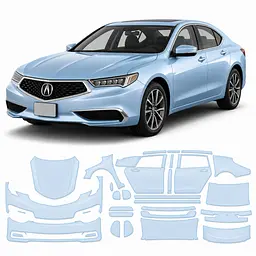 Антигравійна захисна бронеплівка за лекалами для Acura TLX I facelift 2018-2020 - повний кузов