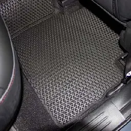 Килимки в салон EVA для Mazda CX-5 Europe 2017- з підп'ятником Чорні-Коричневий кант 5 шт - мініатюра 6