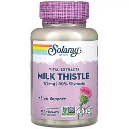 Екстракт насіння розторопші Solaray Milk Thistle Seed Extract 175 мг 120 веганських капсул