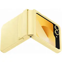Чохол Epik Leather Case для Samsung Galaxy Flip6 Yellow AAA [113353] - мініатюра 3