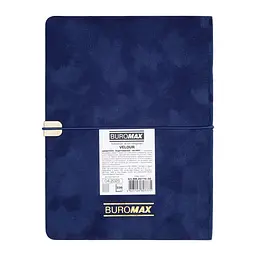 Щоденник недатований Buromax Velour A5 синій 336 стор. (BM.20770-02) - мініатюра 2