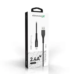 Дата кабель USB 2.0 AM to Lightning 1.2m FL-12B Grand-X (FL-12B) - мініатюра 3