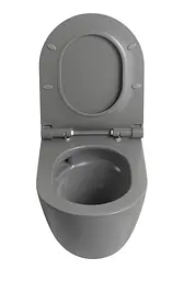 Унітаз підвісний Mixxus Premium Ellipse-0308-T3 490x360x360 мм система змиву Tornado 3.0 MP6654, Графит - мініатюра 5