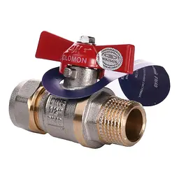 Кран кульовий Solomon 16х1/2″ B1183 зовнішня різьба - мініатюра 3