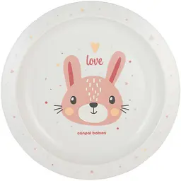 Тарілка Canpol babies Cute Animals пластикова рожева (4/411_pin2)