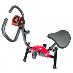 Велотренажер Fitline ES-8005 Point механічний червоний - мініатюра 3