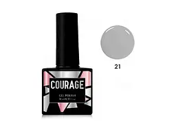 Гель-лак COURAGE 10мл для нігтів №021 Світло-сірий
