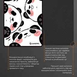 Килимок для мишки GamePro Speed/Control White (MP275WP) - мініатюра 5