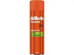 Гель для гоління GILLETTE 200мл Fusion Для чутливої шкіри для чоловіків