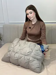 Подушка тісто з поліефірного волокна Hotel pillow 19535 50х70 см сіра - мініатюра 10