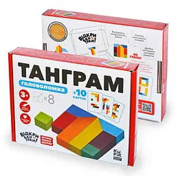 Дерев'яна головоломка "Танграм 8" Igroteco 900446, 8 елементів - мініатюра 3