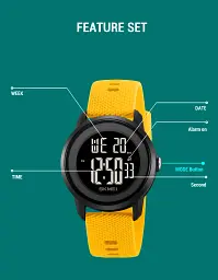 Чоловічий наручний годинник Skmei 2218 спортивний електронний цифровий Army Green, 2218AG (19158) - мініатюра 6