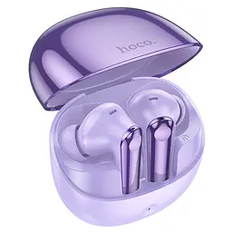 Бездротові TWS навушники Hoco EQ11, BT5.3, 40mAh, 400mAh, 7h, 35h, вакуумні, purple - мініатюра 3