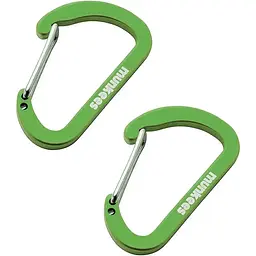 Брелок-карабін Munkees 3251 Flat Wiregate 4х40 мм пара Grass Green (1012-3251-GG)