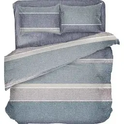Комплект постільної білизни DAISY 1,5-х сп (50*70 - 1шт) COASTAL LINES DARK поплін