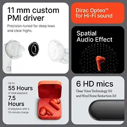 Bluetooth-гарнітура CMF by Nothing Buds 2 B179 Orange (A10600100) - мініатюра 5