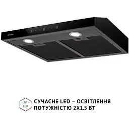 Витяжка Perfelli RINCI 6CWB Nero пласка - мініатюра 3