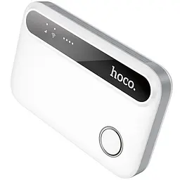 Портативний модем WiFi роутер Hoco HI41 150Mbps (Micro SIM) 2100 mAh White - мініатюра 3