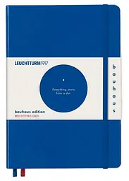 Блокнот Leuchtturm1917, Bauhaus Edition, Середній, королівський синій, крапка (359618)