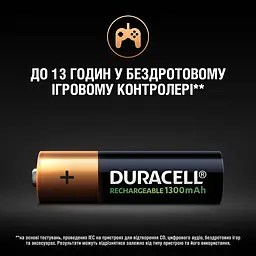 Акумулятори Duracell Rechargeable AA 1300 mAh HR6/DC1500, 2 шт. (736720) - мініатюра 7