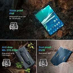 Планшет Oukitel RT6 10.1" FHD+ 8GB/256GB / MT8788 / 20000mAh / 16+16Мп / IP69K /NFC/ LTE Orange - мініатюра 6