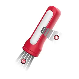 Ліхтарик ручний світлодіодний LED Horoz Electric Koller-1+0.5W червоний - мініатюра 2