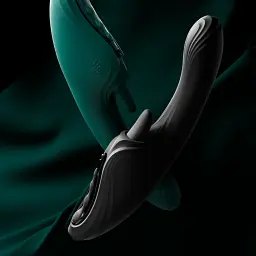 Вібратор-кролик Zalo Ares Turquoise Green зі смарт-управлінням - мініатюра 13