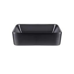 Умивальник Qtap Tern 480x370x135 Black matt QT176069MB, Чорний матовий - мініатюра 3
