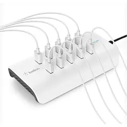 Станция для зарядки Belkin Charger RockStar 10 PORT USB-A 2.4 Amp, 120W - мініатюра 4