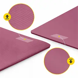 Килимок (мат) спортивний 4FIZJO NBR 180 x 60 x 1.5 см для йоги та фітнесу Burgundy (P-5905973406710) - мініатюра 8