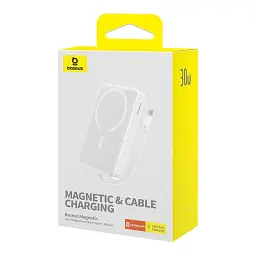 Павербанк Baseus Magnetic Mini Wireless 10000mAh 30W Stellar White P1002210B223-00