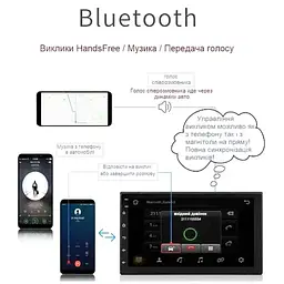 Автомобільна магнітола Pioneer універсальна штатна 2DIN для будь-якого авто Incar 4/32 ГБ чорна - мініатюра 8