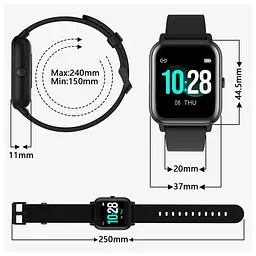 Смарт-часи Blackview R30 Black (6931548315063) - мініатюра 8