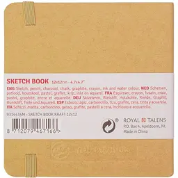 Блокнот для графіки Royal Talens Art Creation 12х12 см 140г/м2 80л Kraft - мініатюра 2