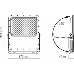 Світлодіодний прожектор Videx VL-FSO5-3005 3740Lm 5000K [144859] - мініатюра 8