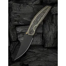 Ніж складаний мисливський Weknife Quinseris, (10,1 см) Bohler M390 / Titanium бронзовий - мініатюра 10