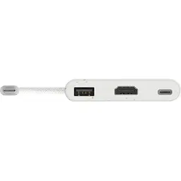 Багатопортовий мультиадаптер J5create JCA379EW-N, USB Type-C 3-в-1 білий - мініатюра 3