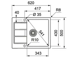 Кухонна мийка Franke Sirius 2 S2D 611-62 (143.0627.382) - мініатюра 2