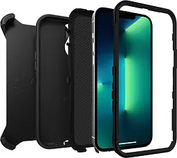 Чохол протиударний з кліпсою OtterBox Defender 77-84218 для iPhone 13 Pro (6.1") Black - мініатюра 2
