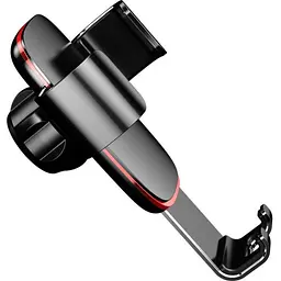 Автомобільний утримувач холдер Baseus Metal Age Gravity Air Outlet Version SUYL-D01 Black - мініатюра 4