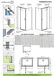 Душові двері Radaway Torrenta DWJ 90х195 скло прозоре, хром (131900-01-01) - мініатюра 7