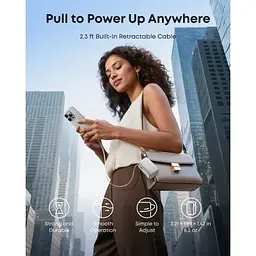 Батарея універсальна Anker 10000mAh Nano 45W, Built-In USB-C Cable, White (A1638H21) - мініатюра 8
