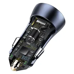 Автомобільний зарядний 40 ватів 2 порти Baseus Golden Contactor Pro CCJD-A0G - мініатюра 3